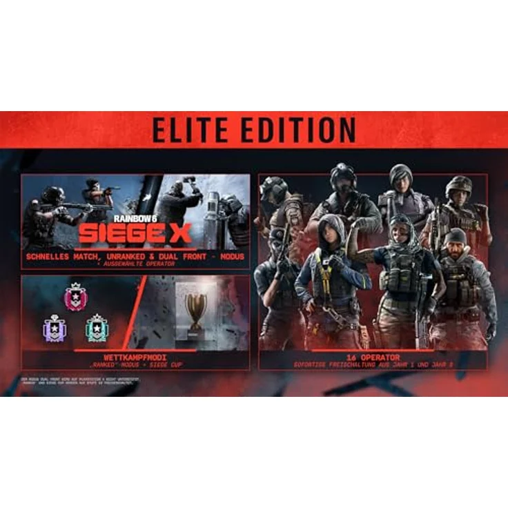 Ubisoft Tom Clancy's Rainbow Six Siege X - Elite Edition, Xbox Series X und Xbox One, 16 zusätzliche Operator freigeschaltet, Zugriff auf alle Spielmodi – Bild 3