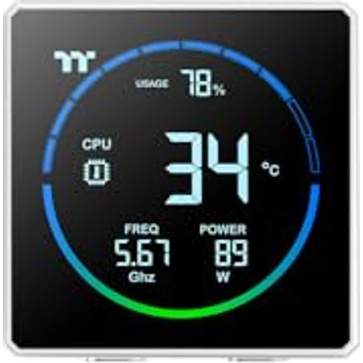 Thermaltake TH240-S V3 ARGB Sync Snow, AiO-Wasserkühlung mit 2x 120mm Lüftern, bis 2500 rpm, 37.8 dB – Bild 7