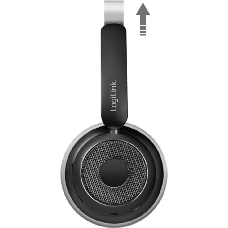 LogiLink BT0072 AuraSolo Over Ear Kopfhörer, Bluetooth 6.0, 20 Stunden Akkulaufzeit, Schwarz – Bild 4