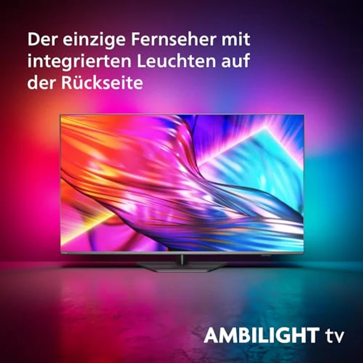 Philips Ambilight 50PUS8909 4K LED Smart TV, 50-Zoll Display mit Pixel-präziser Ultra HD Titan OS Plattform und Dolby Atmos-Klang. Funktioniert mit Alexa und Google Sprachassistent – Anthrazitgrau – Bild 2