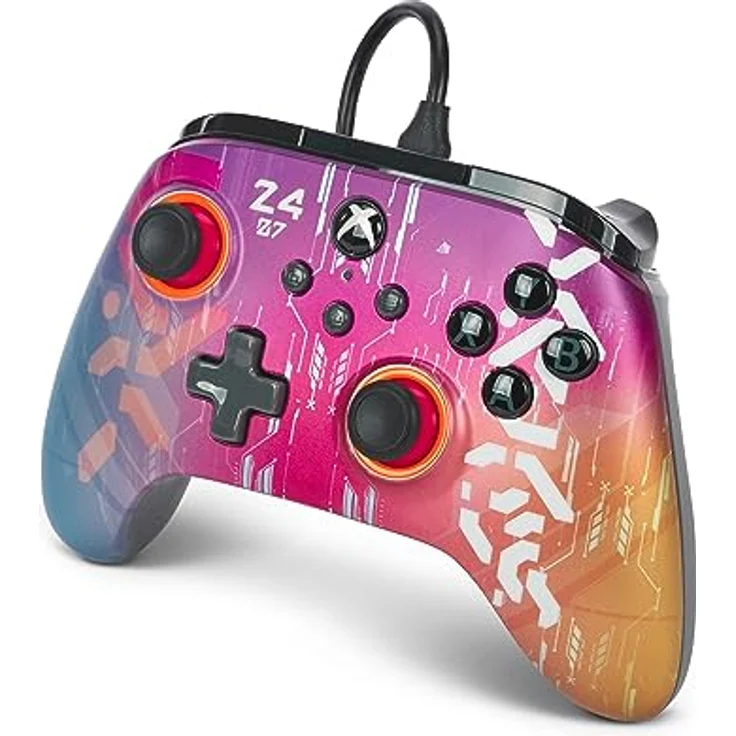 Kabelgebundener Controller PowerA Advantage für Xbox Series X|S - Cyberstyle – Bild 5