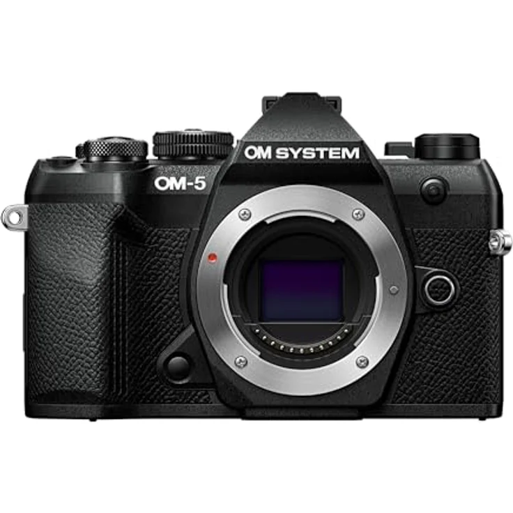 OM SYSTEM OM-5 Mark II, Micro Four Thirds Systemkamera mit 20 MP Live MOS-Sensor, 5-Achsen-Bildstabilisierung, IP53-Wetterschutz, Handheld HighRes Shot 50 MP, Schwarz – Bild 1