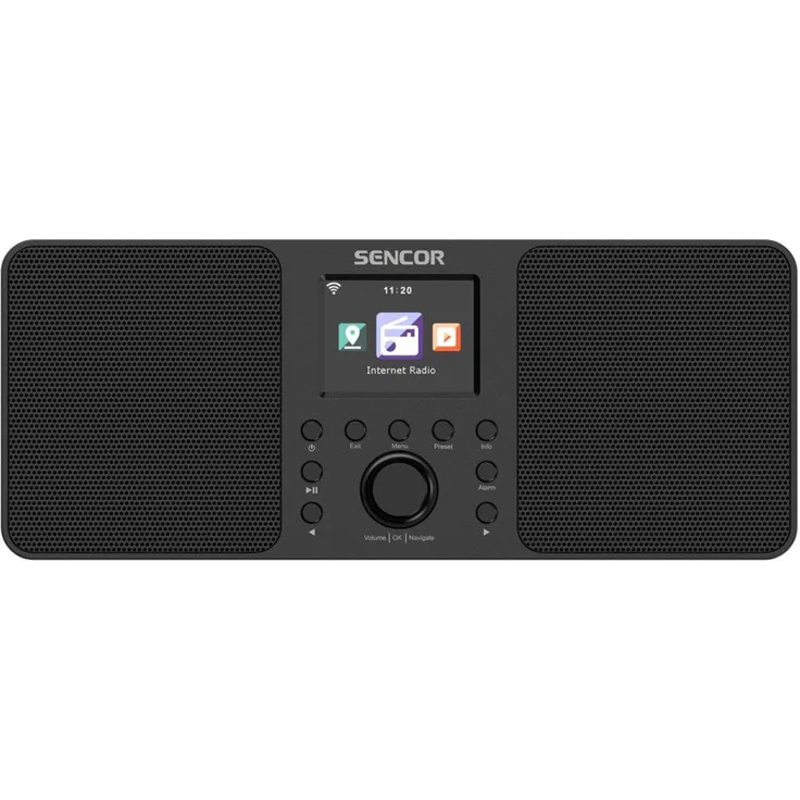 Sencor SIR 6100WDB, Internetradio DAB+ UKW mit Bluetooth, tragbar, 2x10 Watt, schwarz