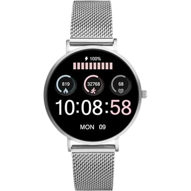 XCOAST SIONA 2 Nano Silber, Damen Smartwatch - 37mm AMOLED Display, Fitness Tracker, Wasserdicht – Bild 3