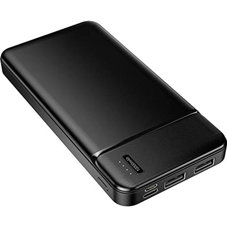 MaxLife Maxlife 10.000mAh Powerbank mit 2x 2.4A USB-Anschlüssen - Schwarz – Bild 5