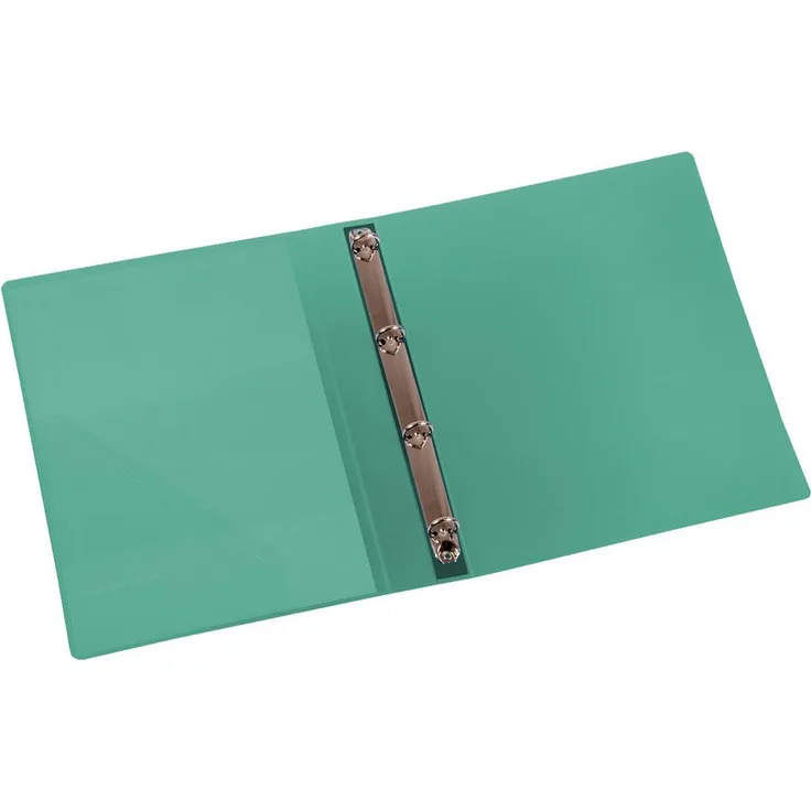 EICHNER Präsentationsordner Ringbuch 9330-00789 A4, 4-Ring Mechanik, 25mm, transparent grün
