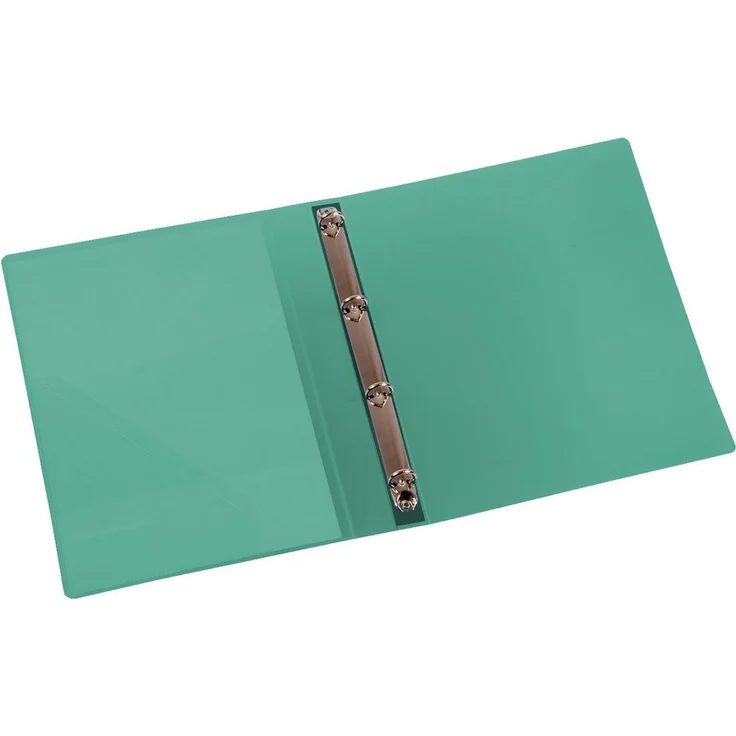 EICHNER Präsentationsordner Ringbuch 9330-00789 A4, 4-Ring Mechanik, 25mm, transparent grün