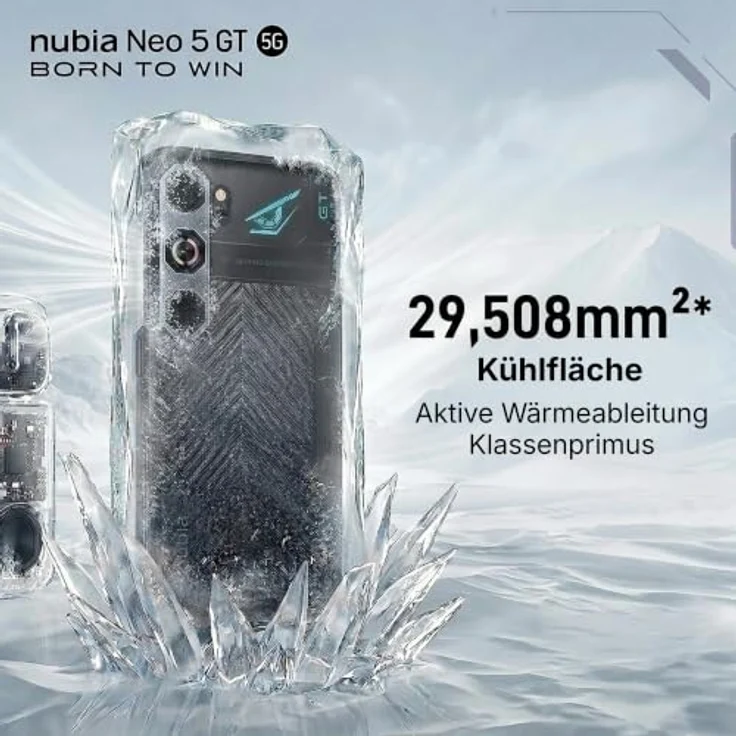 NUBIA NEO 5 GT, Smartphone mit 256 GB Speicher, Schwarz, Dual SIM – Bild 5