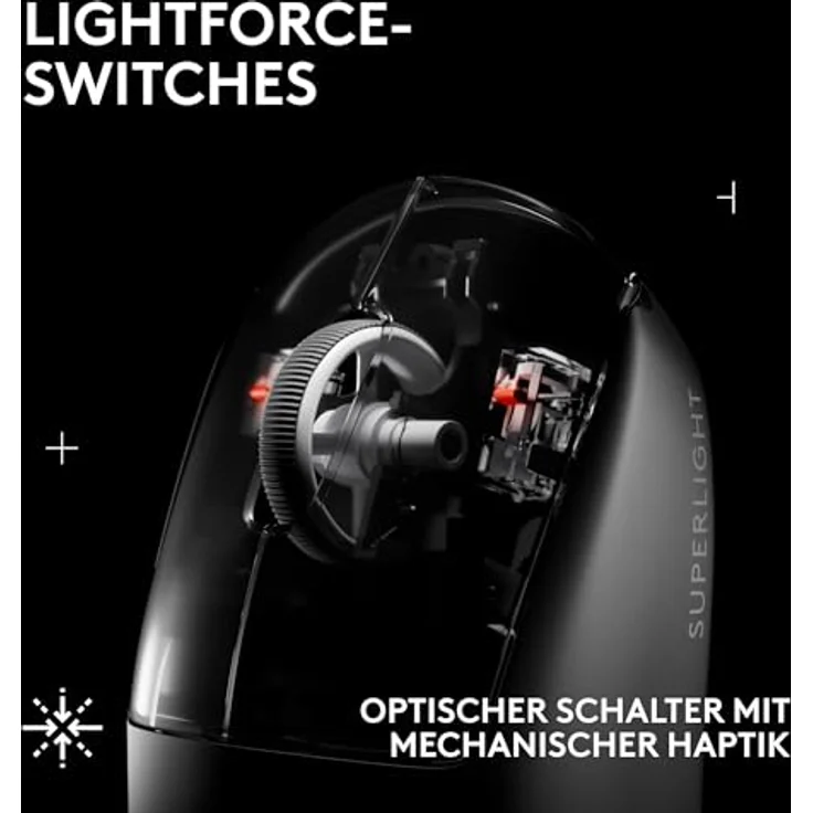 Logitech PRO X SUPERLIGHT 2 SE, Kabellose Gaming-Maus mit HERO 2 Sensor (44.000 dpi), rot – Bild 5