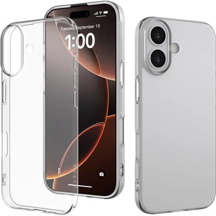 Lippa iPhone 17 Cover 1 mm Slim TPU, transparente Handyhülle für eleganten Schutz
