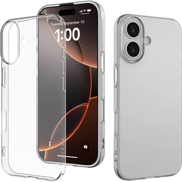 Lippa iPhone 17 Cover 1 mm Slim TPU, transparente Handyhülle für eleganten Schutz