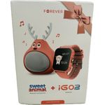 FOREVER iGo2 Kids Watch Smartwatch JW-150 + Lautsprecher Bluetooth rosa, Gesundheitsüberwachung, wasserdicht, 14 Tage Akkulaufzeit