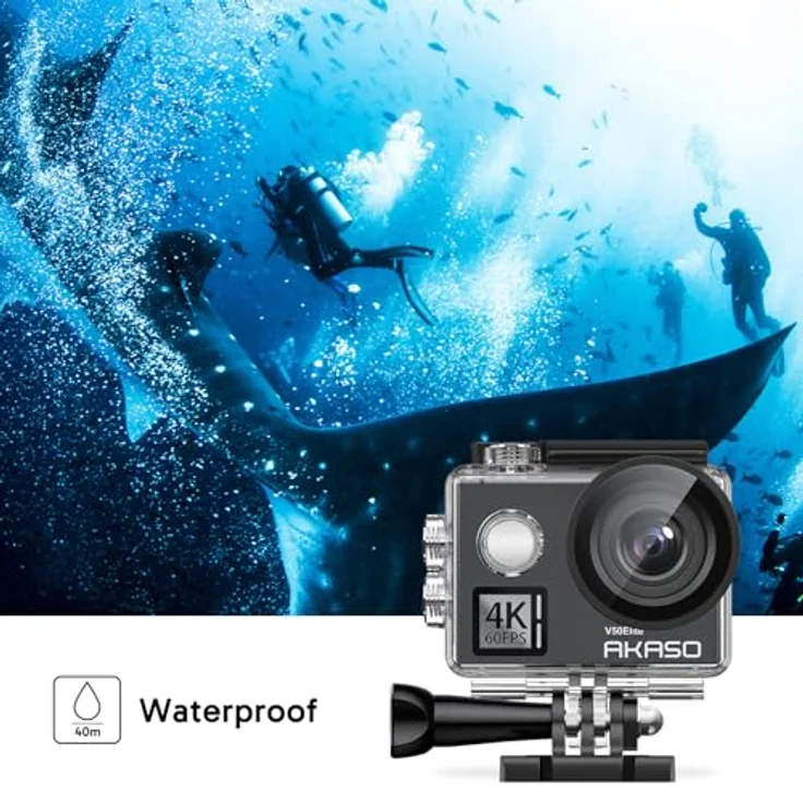 AKASO V50 Elite 4k-Action-Cam (4K) inkl. Zubehör-Kit  – Bild 6
