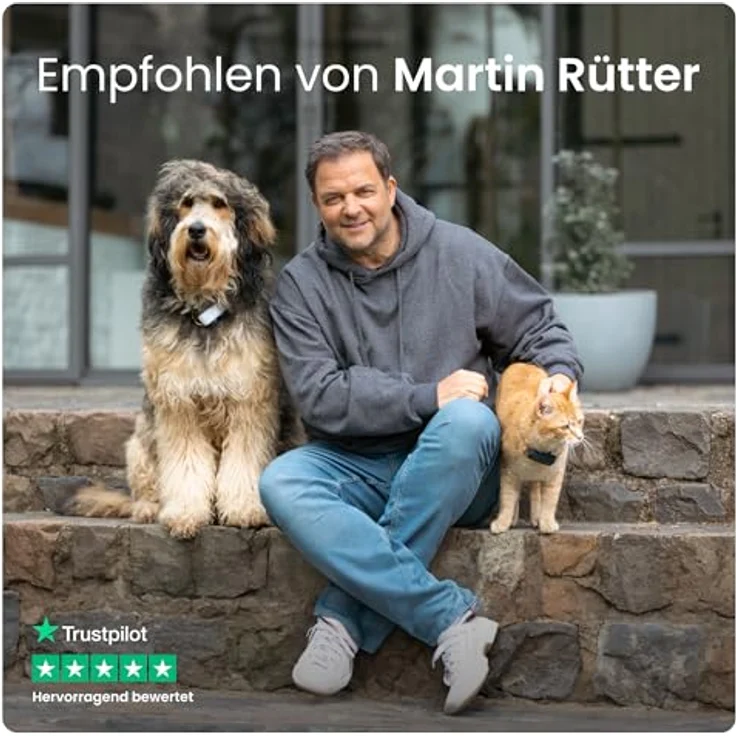 Tractive Adventure Dog XL GPS-Lokalisierer, bissfester Tracker für große Hunde mit 1 Monat Akkulaufzeit, grün – Bild 6