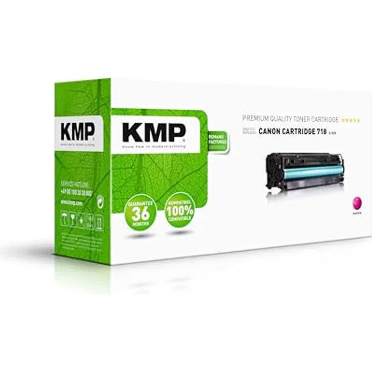 KMP Tonerkartusche C-T21, ersetzt Canon 718, magenta, Seitenleistung ca. 2.900 Seiten