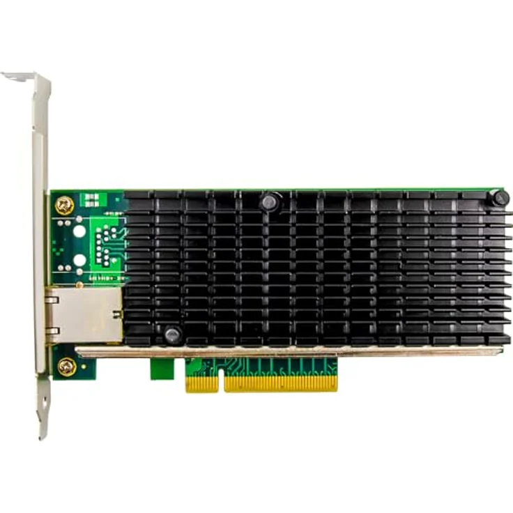 InLine 10 Gigabit Netzwerkkarte, PCIe x8, 10 GBASE-T Ethernet LAN Controller, inkl. Low Profile Slotblech, 51132A, Schwarz – Bild 4