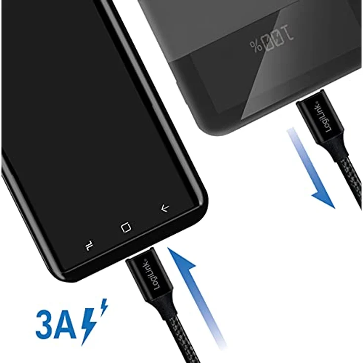 USB 2.0 Anschlusskabel, USB (Typ C) zu USB (Typ C) schwarz, 0,3m – Bild 6
