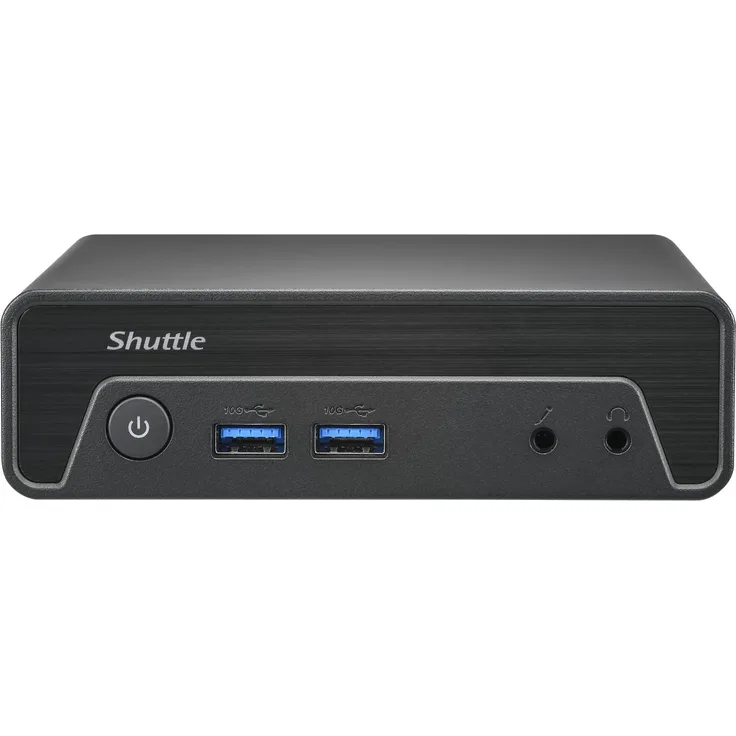 Shuttle XPC nano NE1010XA N100, Barebone mit Intel N100 Prozessor, 8.192 MB RAM, lüfterlos, ideal für Digital Signage und Multimedia-Anwendungen