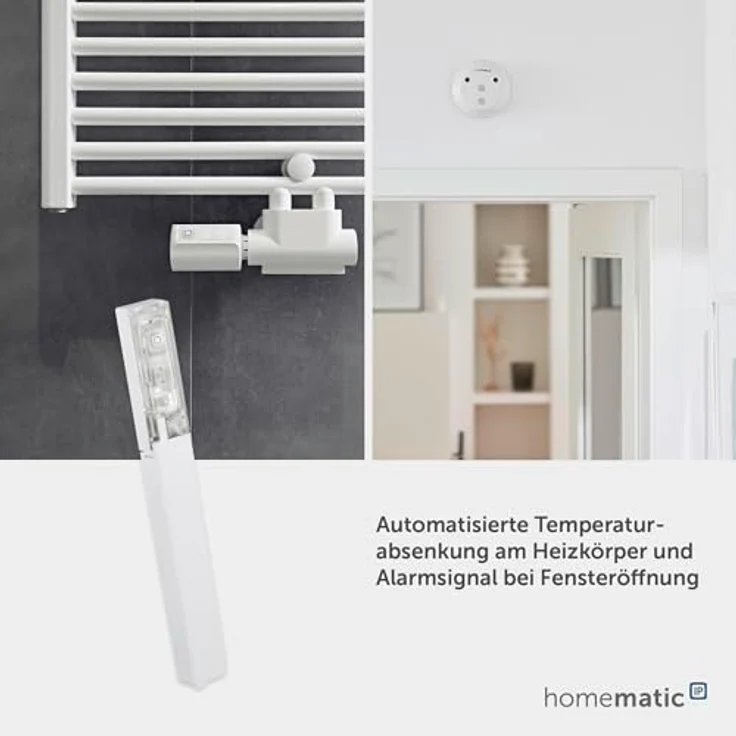 Homematic IP Fenster- und Türkontakt 151039A0, verdeckter Einbau, digitaler Sensor für effizientes Heizen, App-Überwachung, kompatibel mit Alexa und Google Assistant – Bild 5