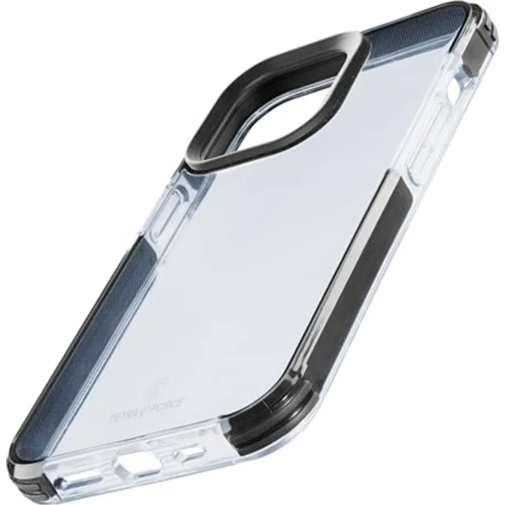 cellularline - Tetra Force Strong Guard - iPhone 15 Pro - Flexible, stoßfeste Schutzhülle mit integrierter antibakterieller Technologie - Transparent – Bild 1