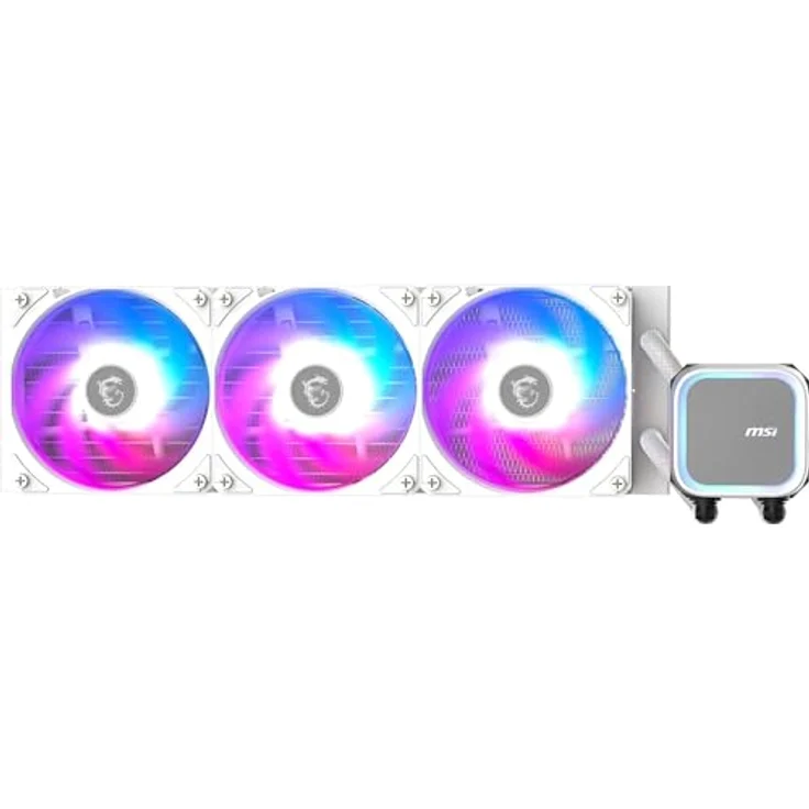 MSI MAG CORELIQUID A13 360 WHITE, Gehäuselüfter mit kompakten Abmessungen und effizienter Kühlung – Bild 1