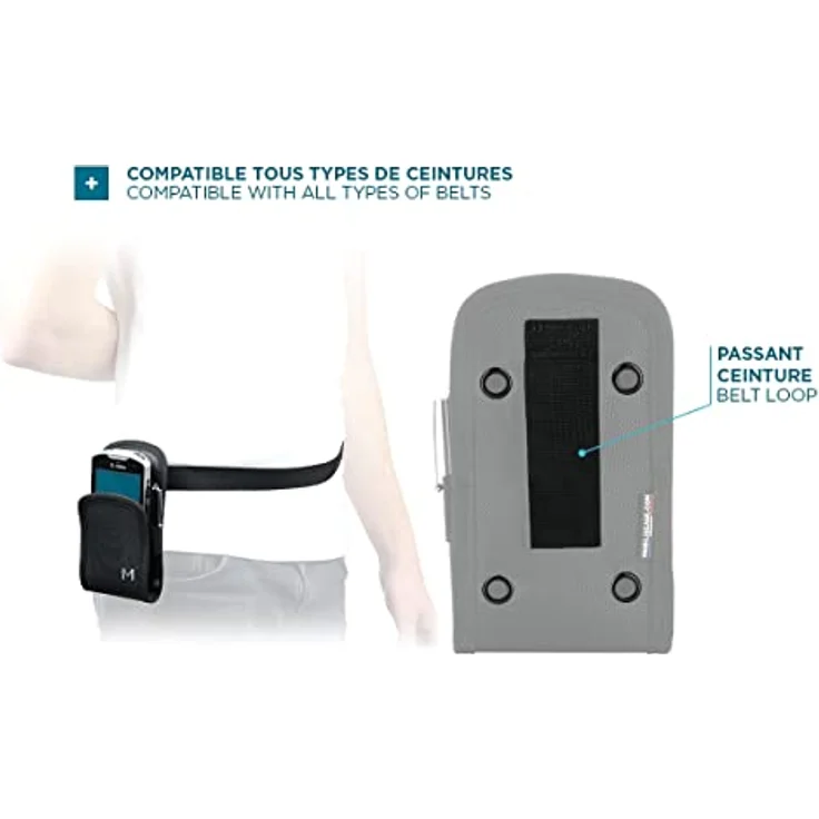 Mobilis Basic Holster für Eingabeterminals & Smartphones, Gürtelholster in Größe S (max. Gerätegröße 16 x 8 x 2 cm) mit abnehmbarer Gürtelschlaufe und Stifthalter, Oxford-Stoff – Bild 3