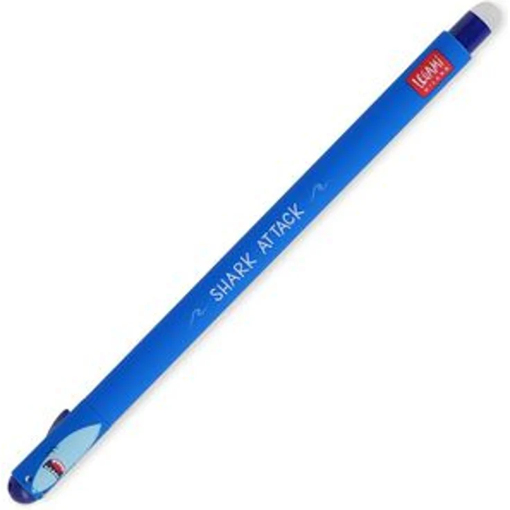 Legami Gelschreiber Hai, EP0006, löschbar, Gehäuse blau, 0,7mm, Schreibfarbe blau – Bild 1