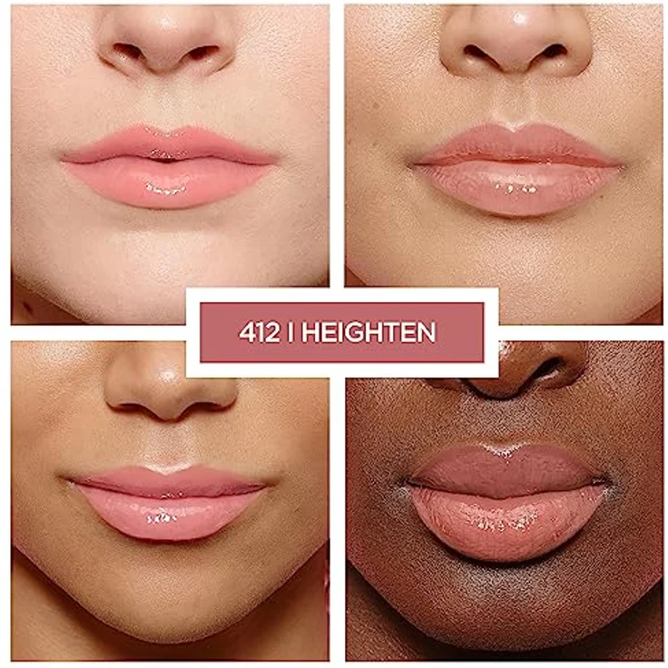 L'Oréal Paris Glänzender Lipgloss Glow Paradise Brilliant Signature Plump-in-Gloss, Nr. 412 I Heighten - Maximal Volumen, Pflegende Wirkung, Hyaluronsäure, Kollagen-AS-Fragmente – Bild 4