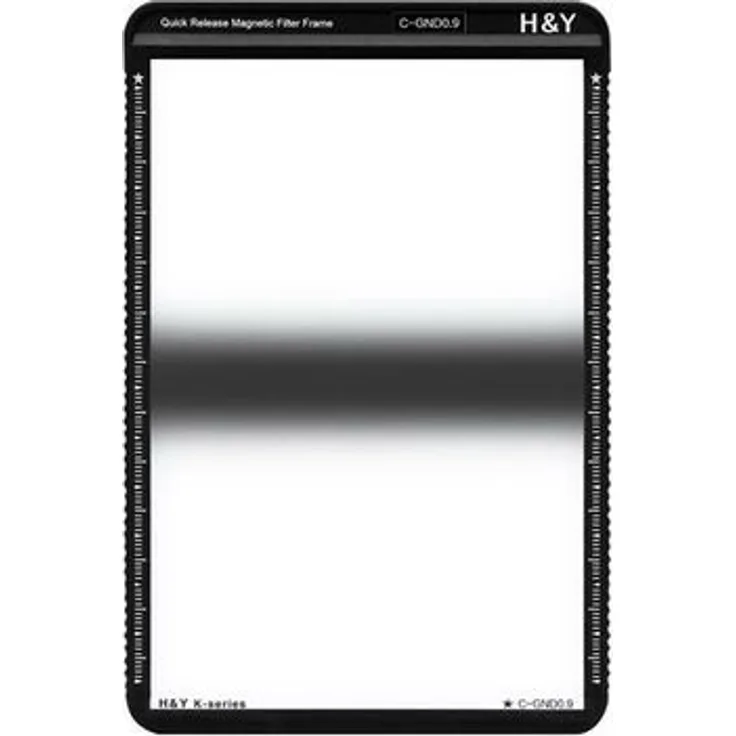 H&Y K-Serie Grauverlaufsfilter 0.9 ND8, 100 x 150 mm, magnetisches Fotofilter-System, Gorilla-Glas 3 mit Nano-Beschichtung