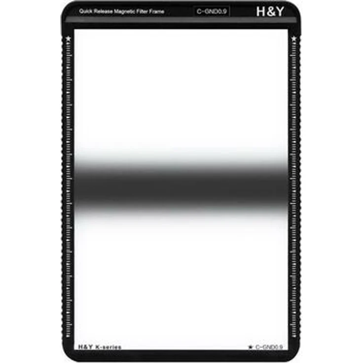 H&Y K-Serie Grauverlaufsfilter 0.9 ND8, 100 x 150 mm, magnetisches Fotofilter-System, Gorilla-Glas 3 mit Nano-Beschichtung