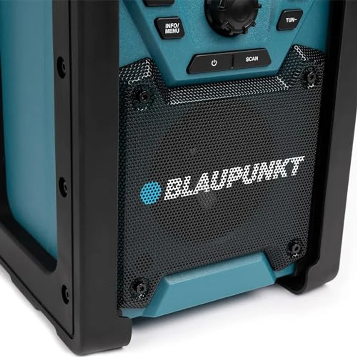Blaupunkt BSR 300 Baustellenradio mit Akku – Tragbares Radio mit Bluetooth 5.3 robust (AUX-IN, 10 Watt RMS, Schutzklasse IPX5) – Bild 5
