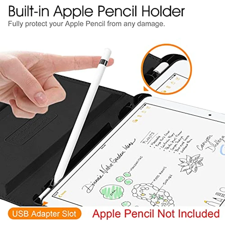 Fintie Tablet-Hülle für iPad Air 10.5" 2019 / iPad Pro 10.5" 2017, 360 Grad verstellbare Schutzhülle mit Pencil Halter, bunt – Bild 3