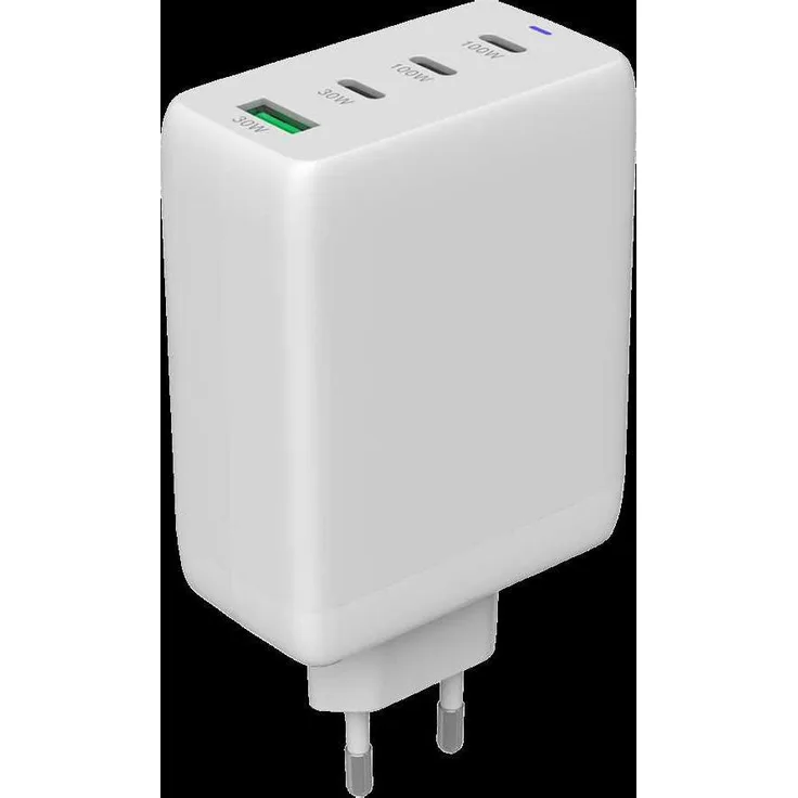 Canyon CU100ACC GaN 100W USB Ladegerät, 3x PD 1x QC, EU, Weiß