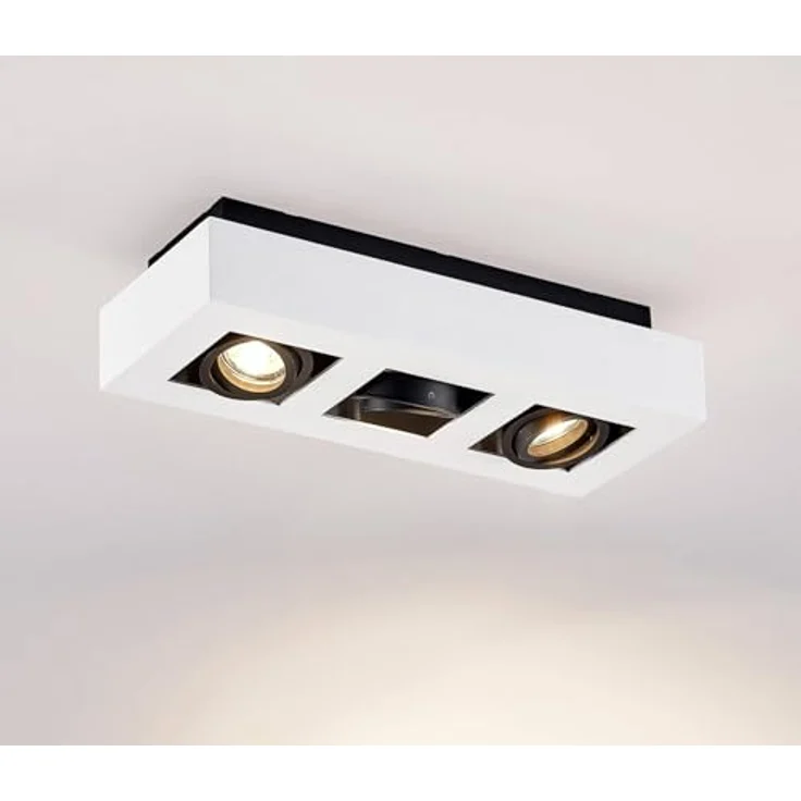 Arcchio Vince Deckenlampe in Weiß aus Aluminium für Küche (3 flammig, GU10) - Modernes Design, hochwertige Qualität, gemütliche Atmosphäre – Bild 3