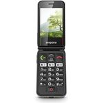 Emporia SIMPLICITYglam.4G Seniorenhandy ohne Vertrag, Klapphandy mit großen Tasten, Notruftaste, 2,8 Zoll Farbdisplay, hohe Lautstärke, Volte, 3 Schnellwahltasten, inkl. Ladestation, Weiß