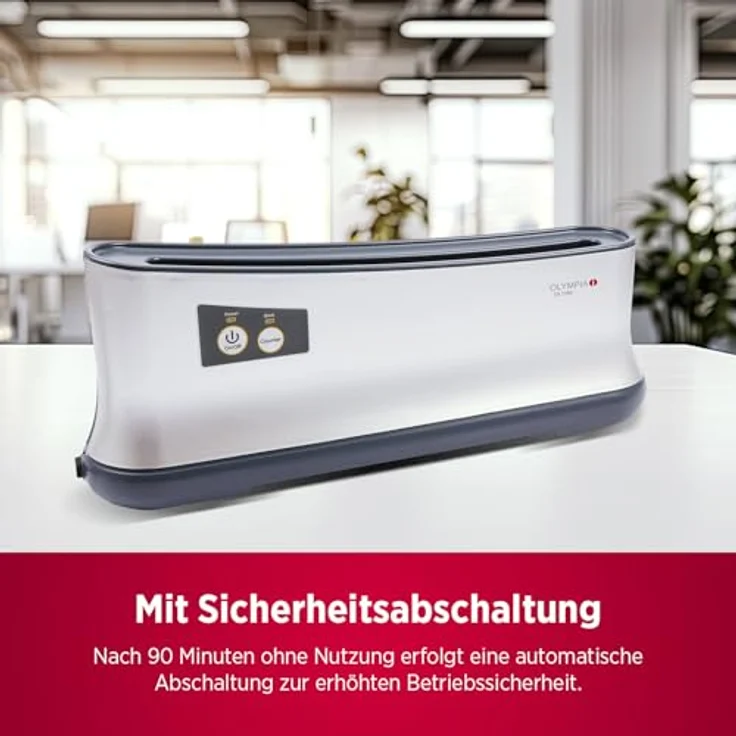Olympia TB 1280 Thermobinder (Automatische Abschaltung, Schnelles Aufwärmen, Bis 200 Blatt, Bindegerät für Thermo-Bindemappen, Thermobindemaschine DIN A4 für Büro) – Bild 7