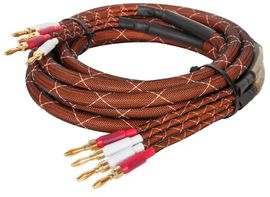 Lautsprecherkabel 3.0 Krüger&Matz Bananenstecker Schwarz und Rot