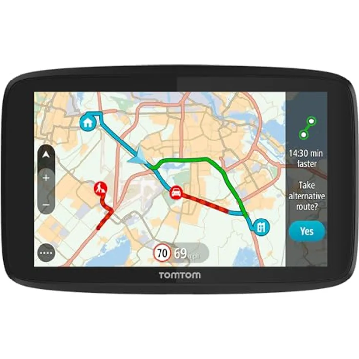 TomTom GO 620, Pkw Navi mit 6 Zoll Touchscreen, WiFi-Updates, Weltkarte und TomTom Traffic zur Stauvermeidung