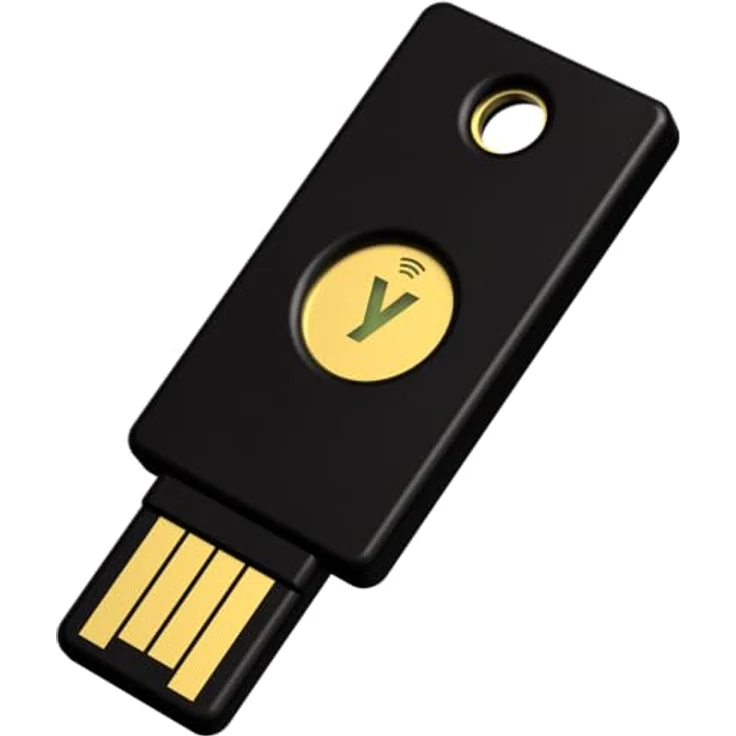 Yubico Yubikey 5 NFC FIPS 140-2 validiert, Multi-Protokoll – FIDO2/WebAuthn, FIDO U2F, Yubico OTP, Oath-TOTP, Oath-HOTP, Smartcard (PIV) und OpenPGP, USB-Stick – Bild 1