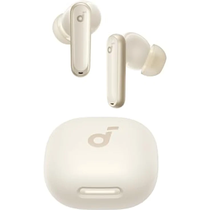 Soundcore P40i Drahtloser Kopfhörer Beige mit aktiver Geräuschunterdrückung und IPX5-Zertifizierung – Bild 1