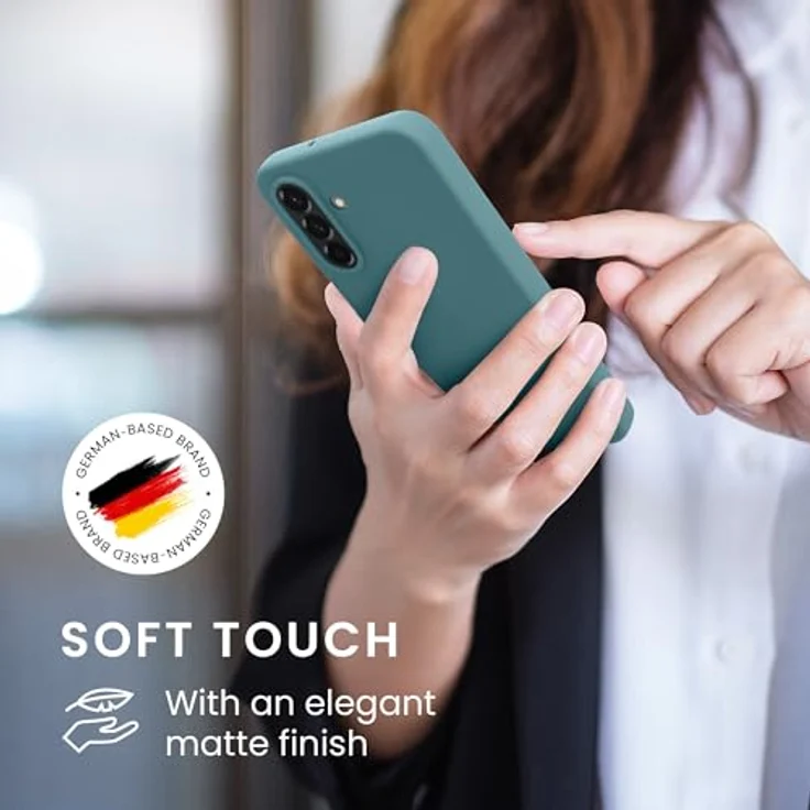 kwmobile Hülle für Samsung Galaxy A26 5G - weiches TPU Silikon Case, rutschfest und reißfest, geeignet für kabelloses Laden - Arctic Night – Bild 4
