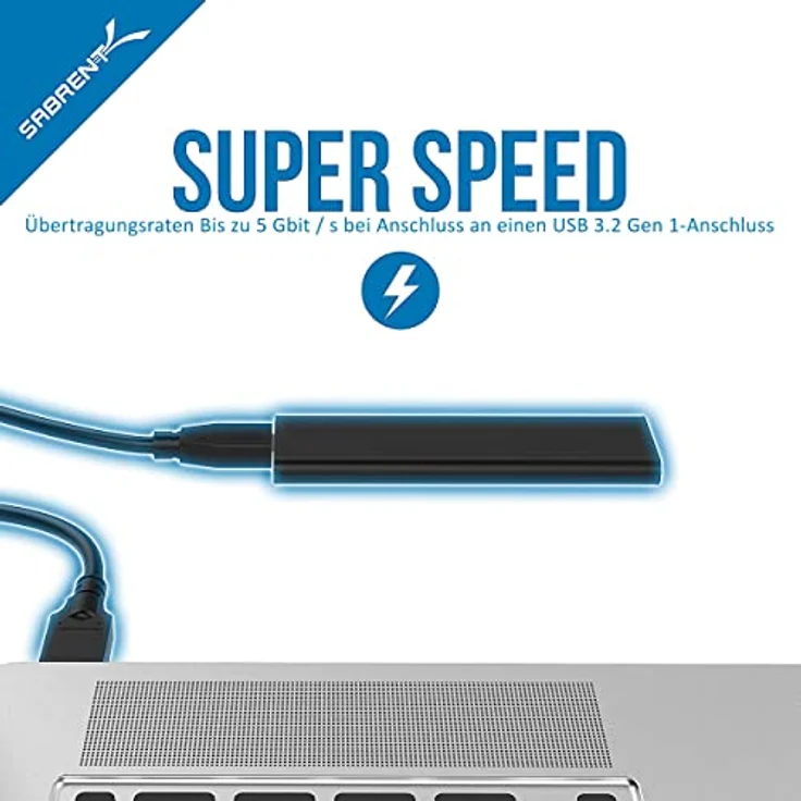 Sabrent m.2 SSD [NGFF] zu USB 3.0 Aluminium Gehäuse [Unterstützt UASP] (EC-M2MC) – Bild 3