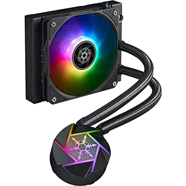 Silverstone SST-VD120-Slim - VIDA 120 Slim Hochleistungsfähiger, schmaler Alles-in-Einem-Flüssigkeitskühler, Gesamtdicke von 38 mm für Lüfter und Kühlkörper