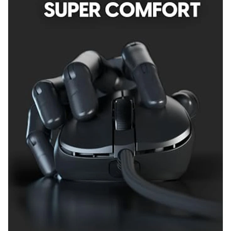 Pulsar Gaming Gears Xlite v3 Wired Gaming-Maus, Ergonomisches Design für Rechtslenker, Schwarz – Bild 2