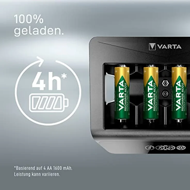 Varta LCD Universal Charger+ Ladegeräte 57688 für Ni-MH Akkus – Bild 4