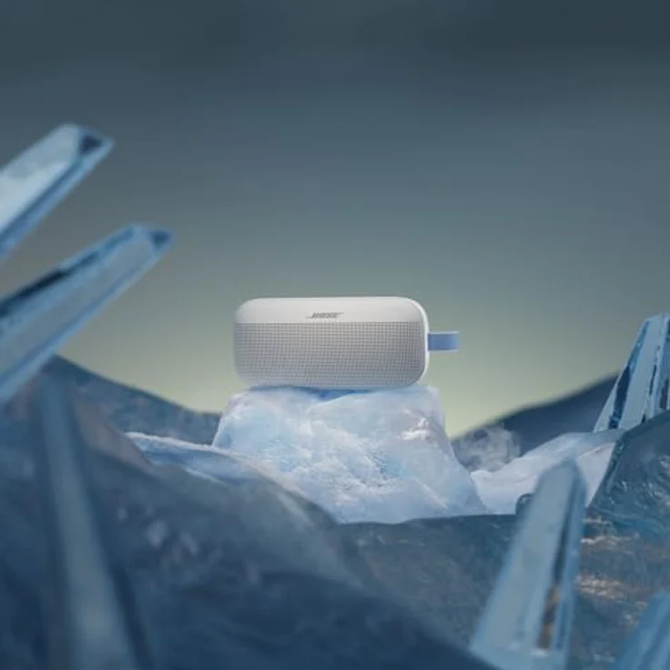 Bose SoundLink Flex (2. Gen.), Tragbarer Bluetooth-Lautsprecher mit naturgetreuem Klang, bis zu 12 h Akkulaufzeit, staubdicht und wasserdicht, Nebelgrau - Limited Edition – Bild 3