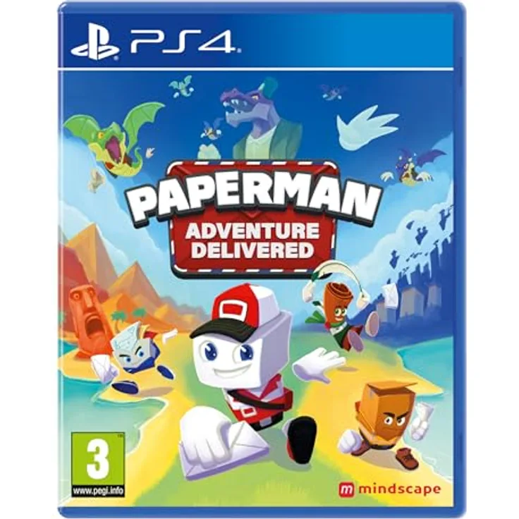 MINDSCAPE Paperman: Adventure Delivered - Plattform-Abenteuer für PS4 mit 4 einzigartigen Charakteren und lokalem Koop-Modus