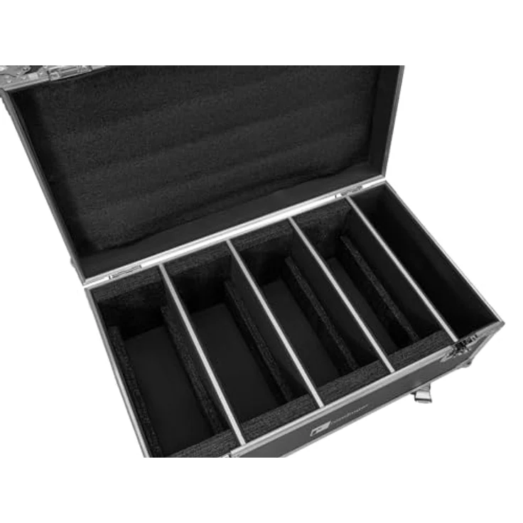Roadinger Flightcase 4x LED CLS-18 QCL RGB/WW, robustes Audio Rack für sichere Aufbewahrung und Transport von LED-Leuchten – Bild 4