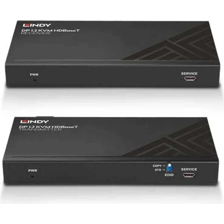 Lindy 150m Cat.6 KVM Switch mit DisplayPort, USB, IR/RS232, 4K Auflösung, schwarz – Bild 3