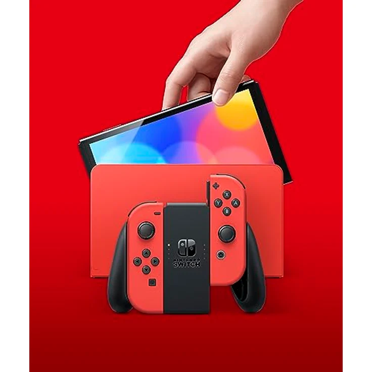 Nintendo Switch (OLED-Modell) - Mario-Edition (rot) – Bild 2